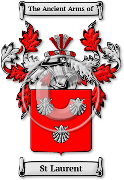 St Laurent Family Crest Download (JPG) Legacy Series - 600 DPI